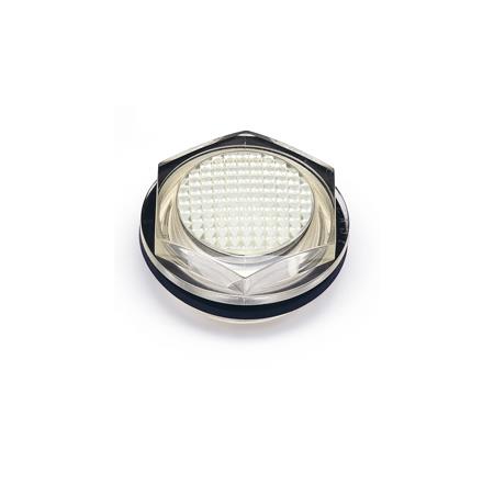 Otto Ganter Prismatic Oil Level Sight Glass Crystal Clear Plastic Seal Overlying, GN 541.2